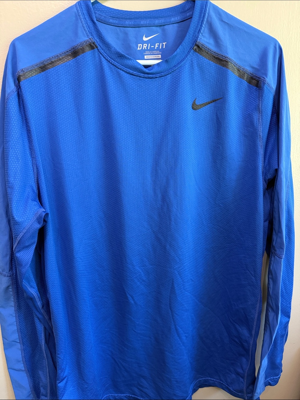 Nike Long Sleeve Dri-FIT Performance Tee - Royal Blue